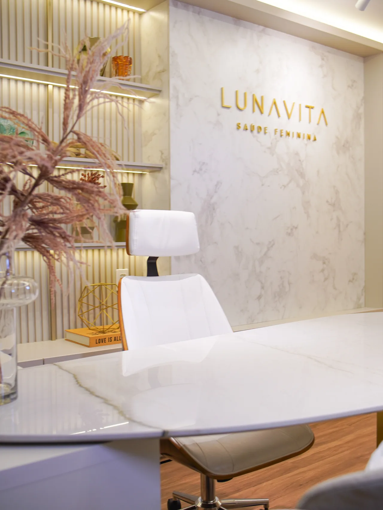 Ambiente interno da clínica Lunavita